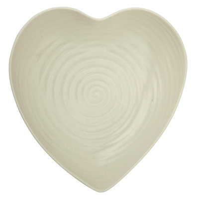 Sophie Conran for Portmeirion Medium Heart Plate, White Sophie Conran for Portmeirion Medium Heart Plate, White